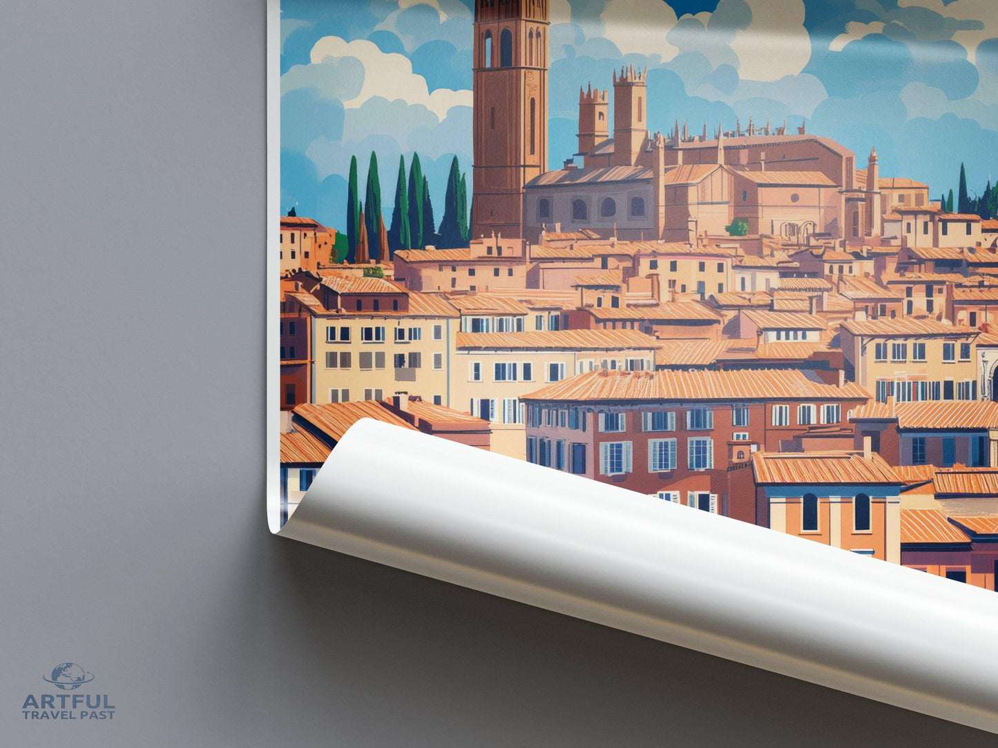 Siena Poster | Italy Wall Art | Europe Decor