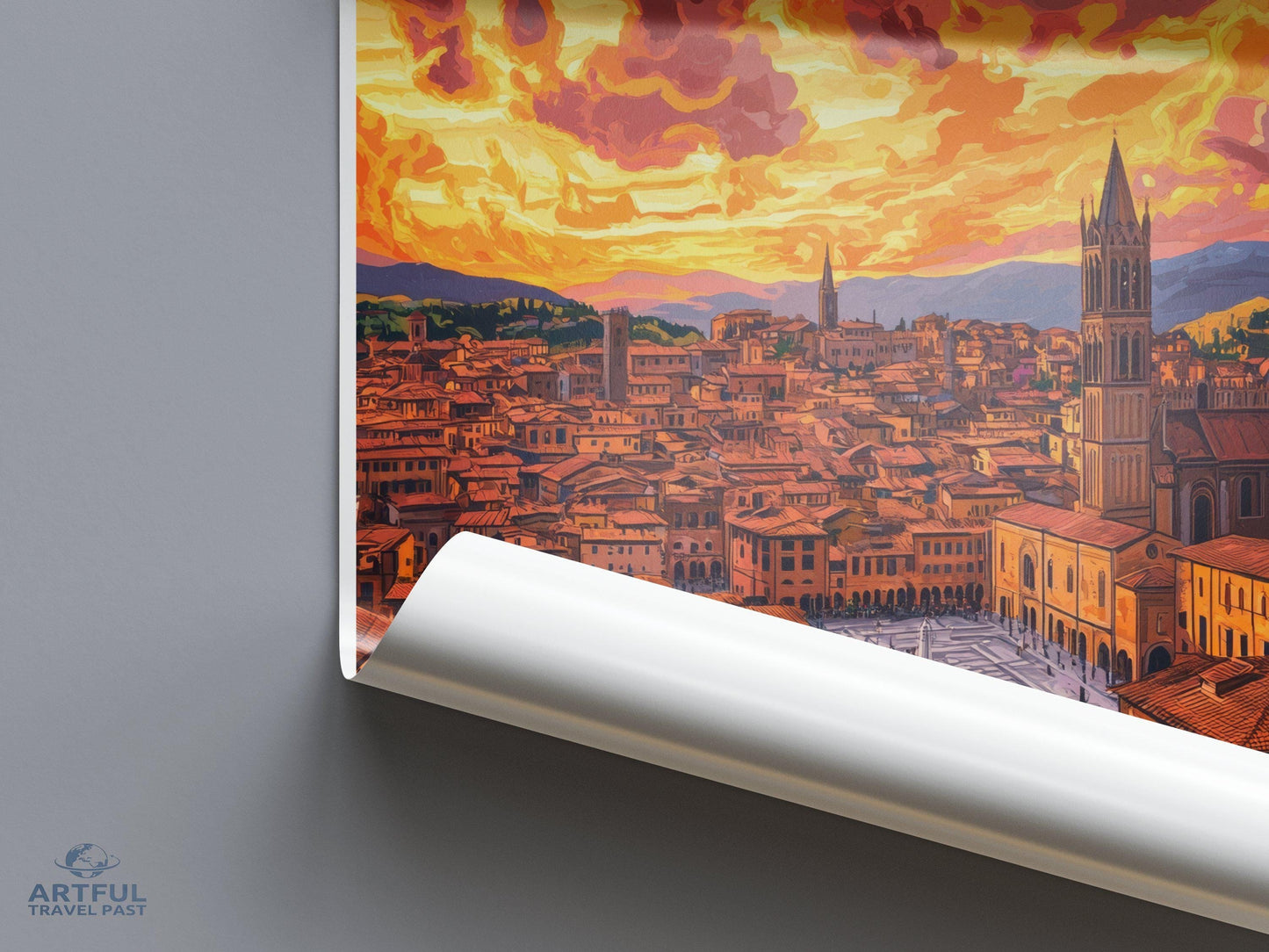 Siena Poster | Tuscany Wall Art | Italy Decor