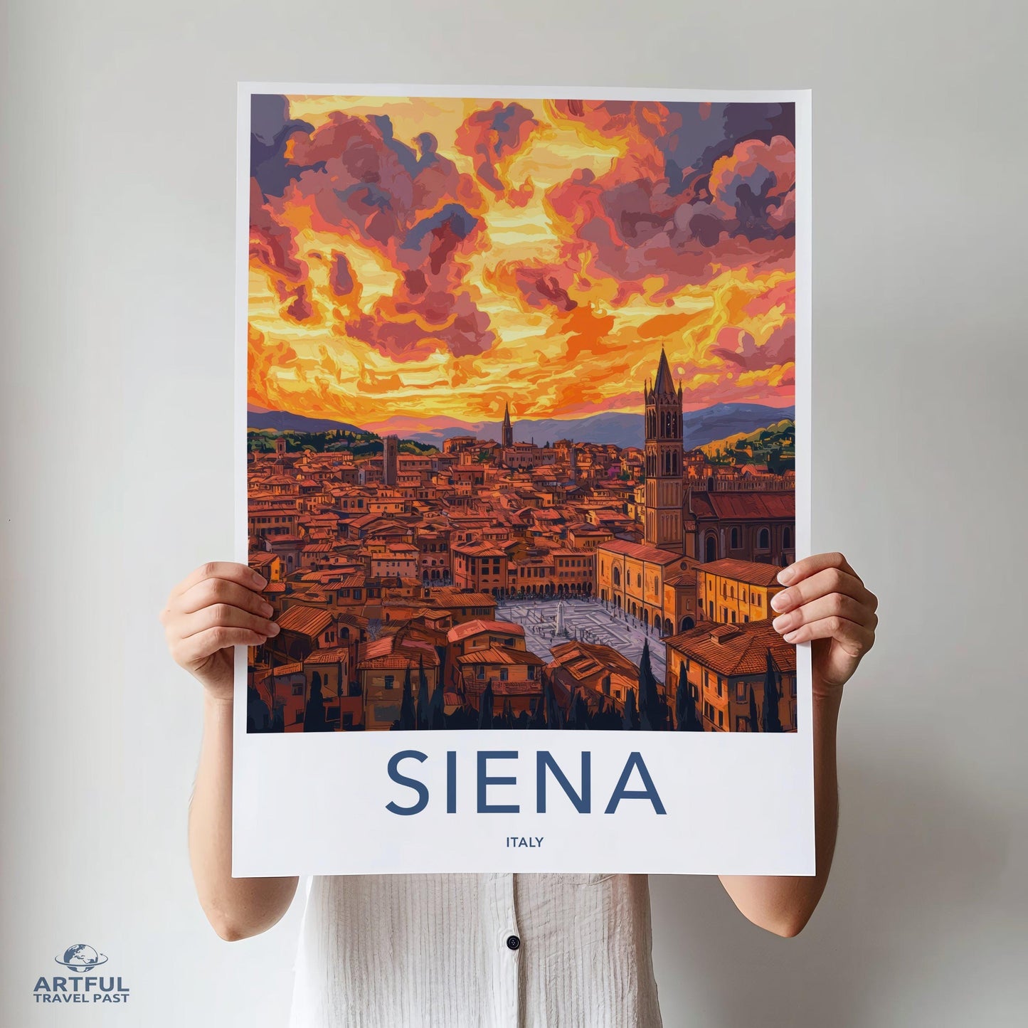 Siena Poster | Tuscany Wall Art | Italy Decor