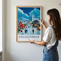 Siglufjörður Poster - Iceland Wall Art
