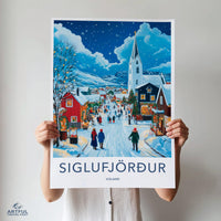 Siglufjörður Poster - Iceland Wall Art
