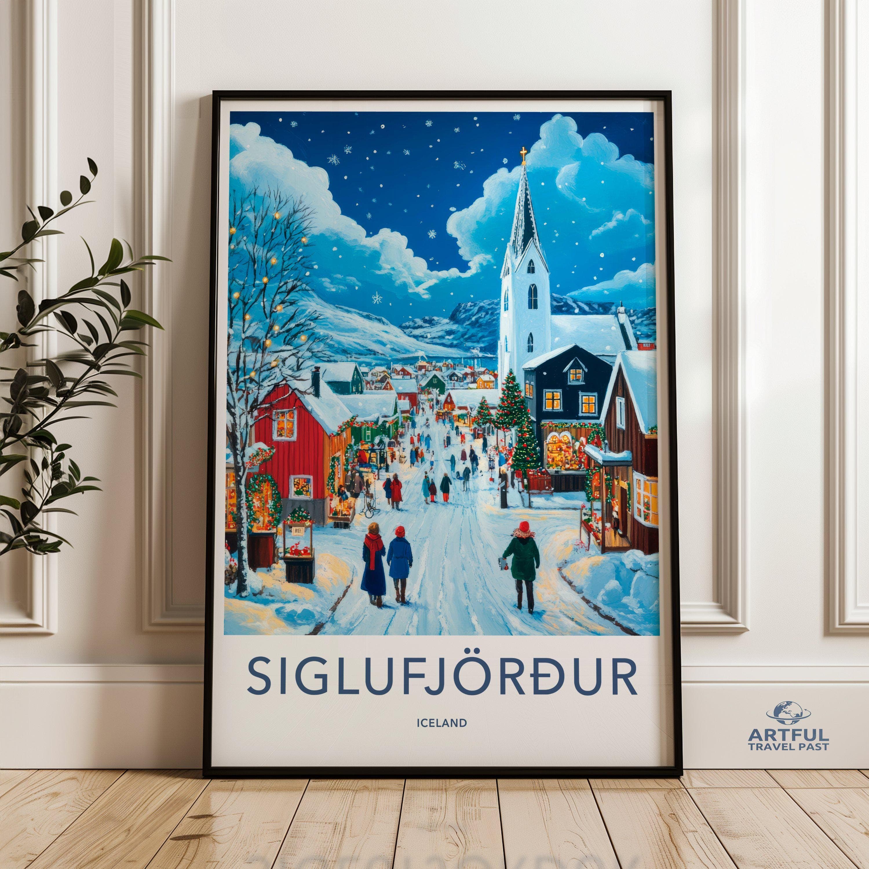 Siglufjörður Poster - Iceland Wall Art