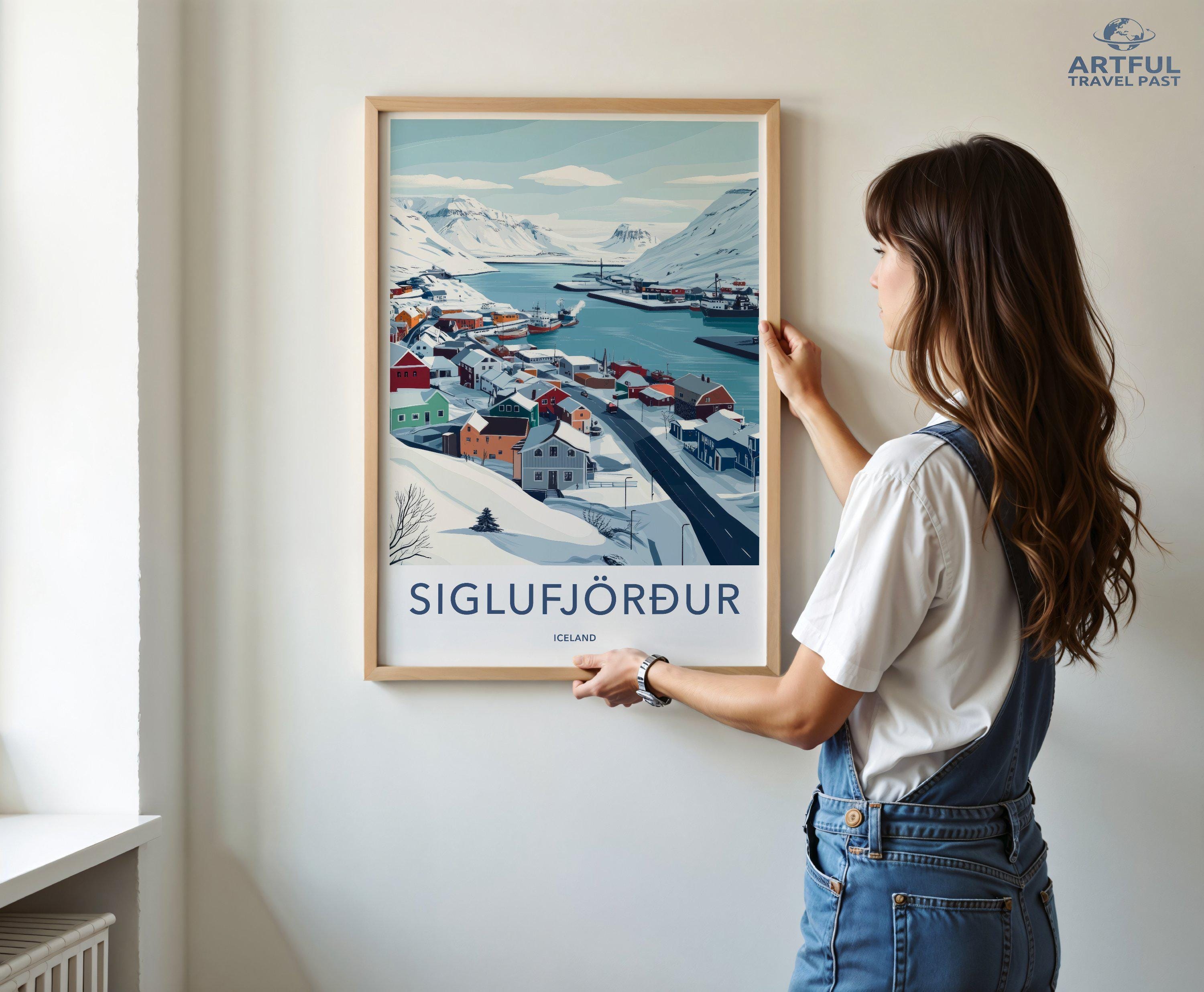 Siglufjörður Poster - Iceland Wall Art