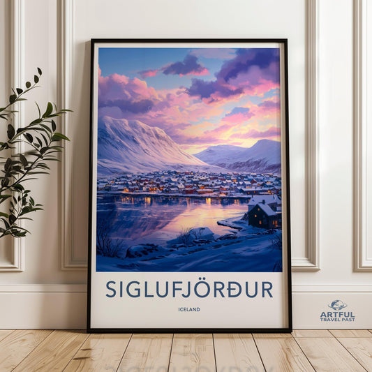 Siglufjörður Poster - Iceland Wall Art