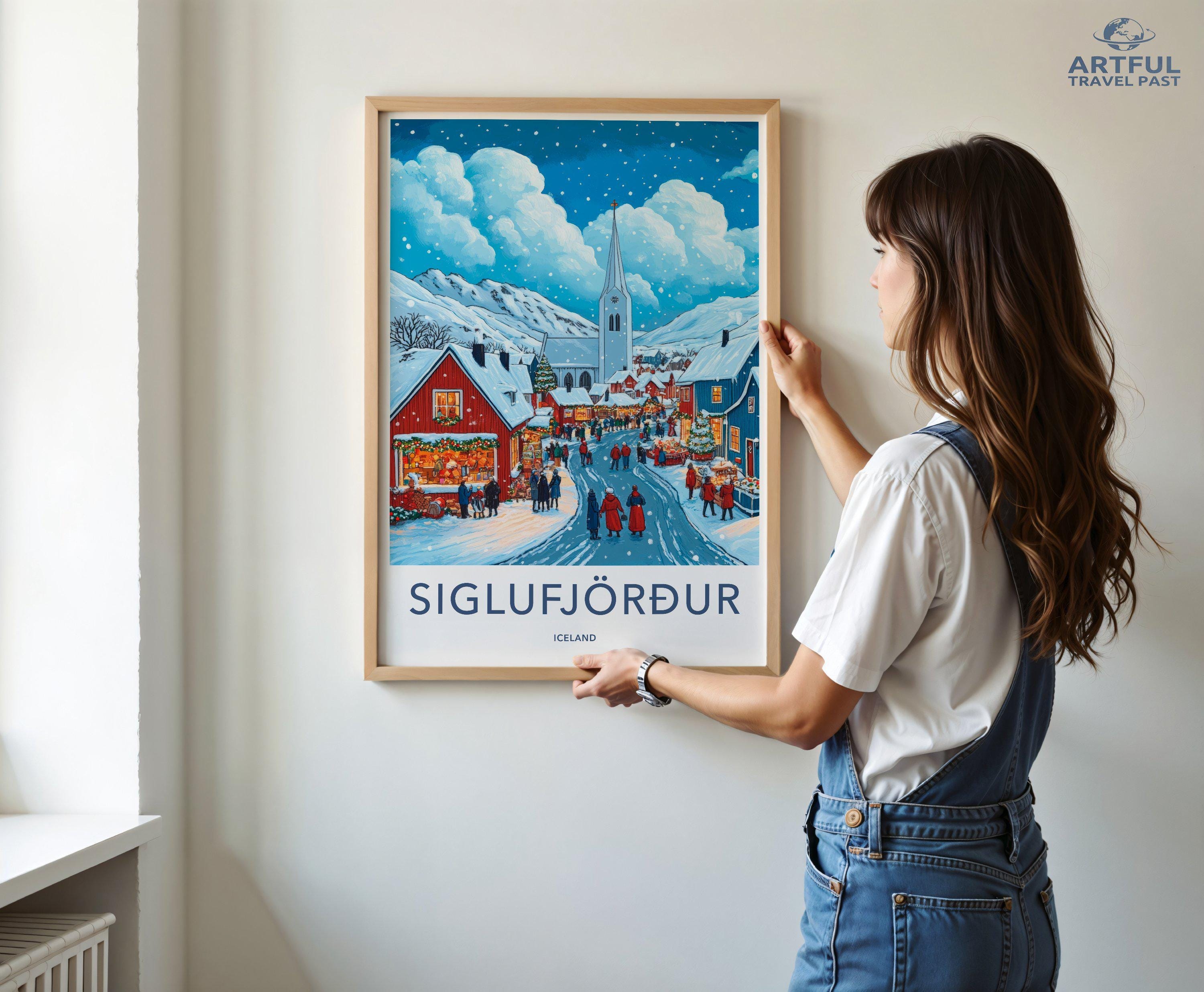 Siglufjörður Poster - Iceland Wall Art