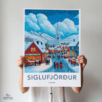 Siglufjörður Poster - Iceland Wall Art