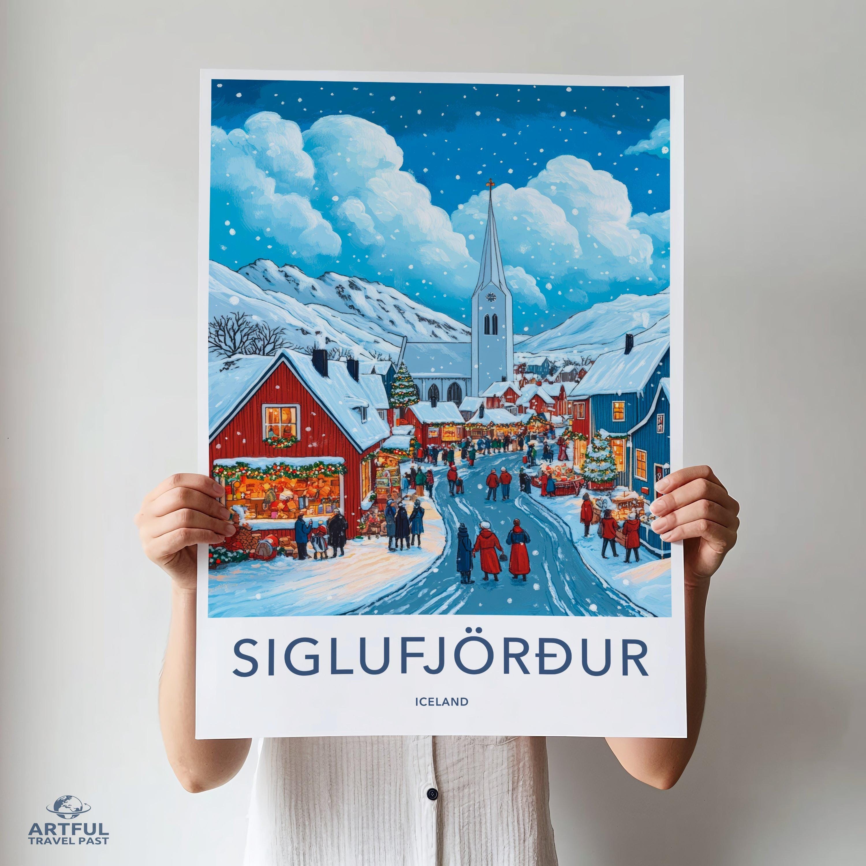 Siglufjörður Poster - Iceland Wall Art