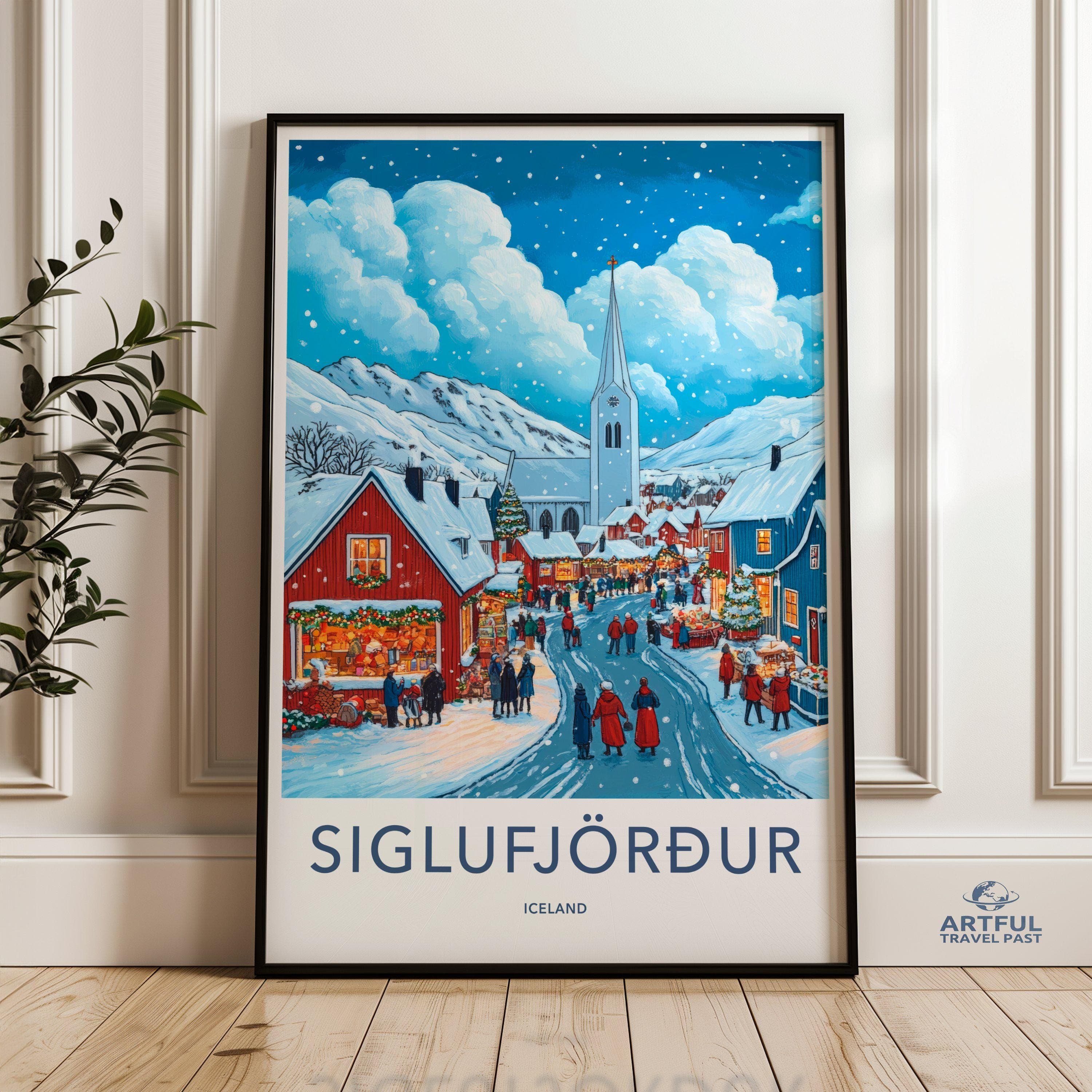 Siglufjörður Poster - Iceland Wall Art