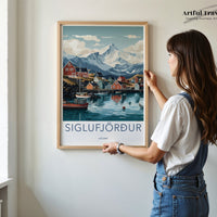 Siglufjörður Poster - Iceland Wall Art
