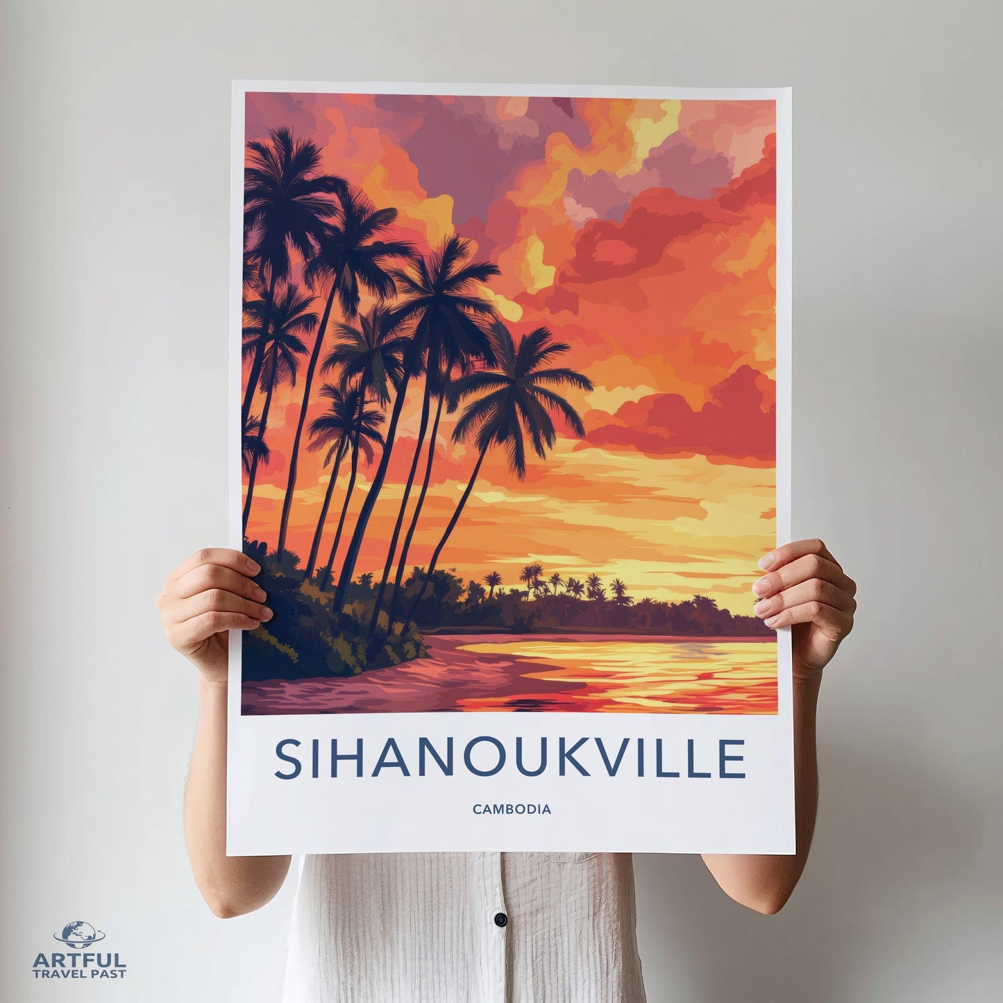 Sihanoukville Poster - Cambodia Wall Art