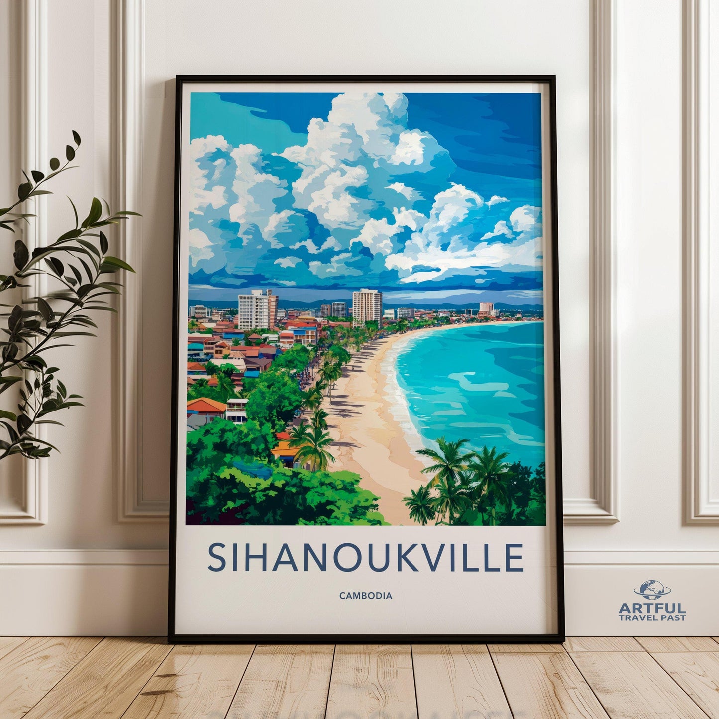 Sihanoukville Poster - Cambodia Wall Art