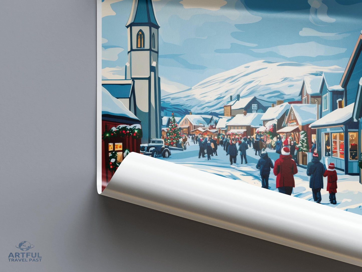Sisimiut Poster | Greenland Wall Art | Arctic Decor