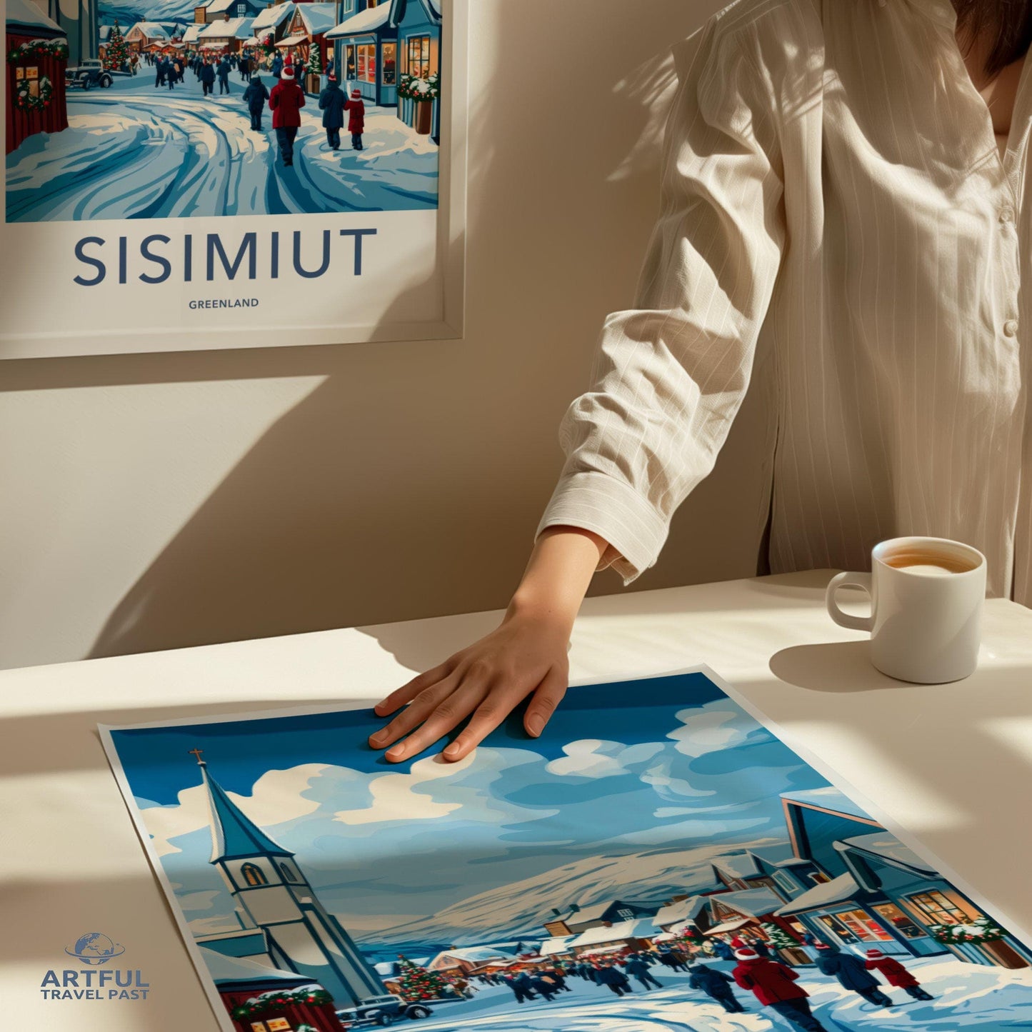 Sisimiut Poster | Greenland Wall Art | Arctic Decor
