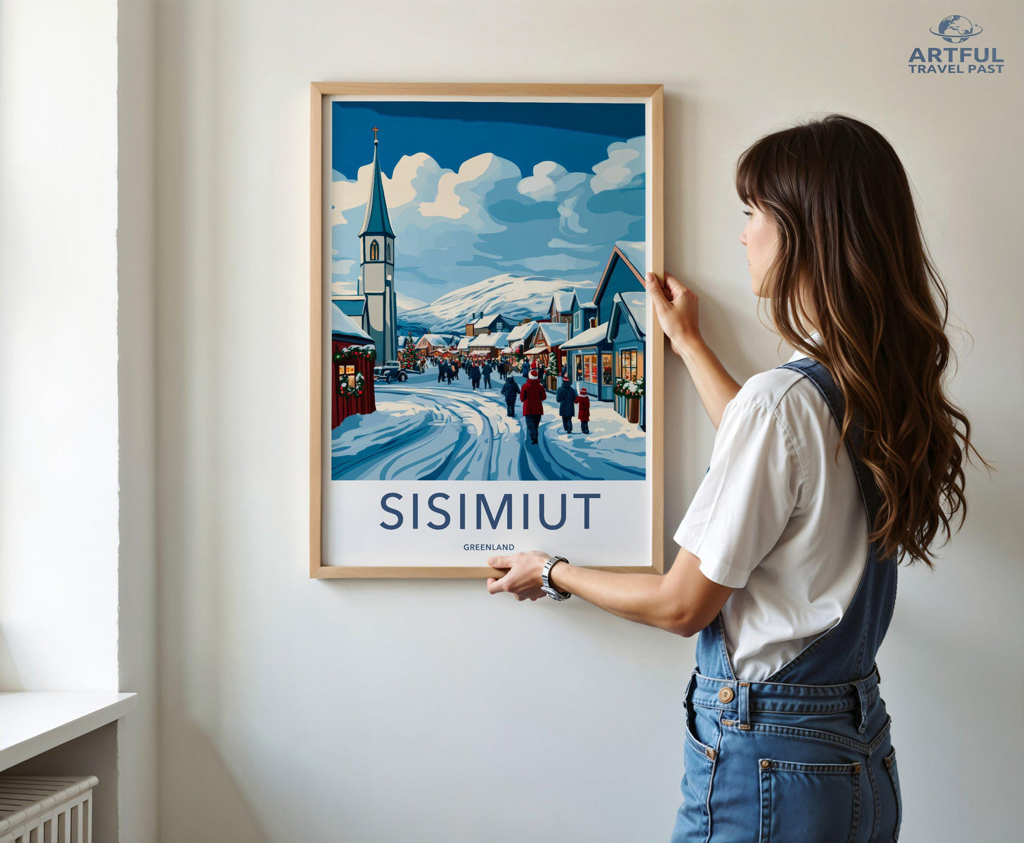 Sisimiut Poster | Greenland Wall Art | Arctic Decor