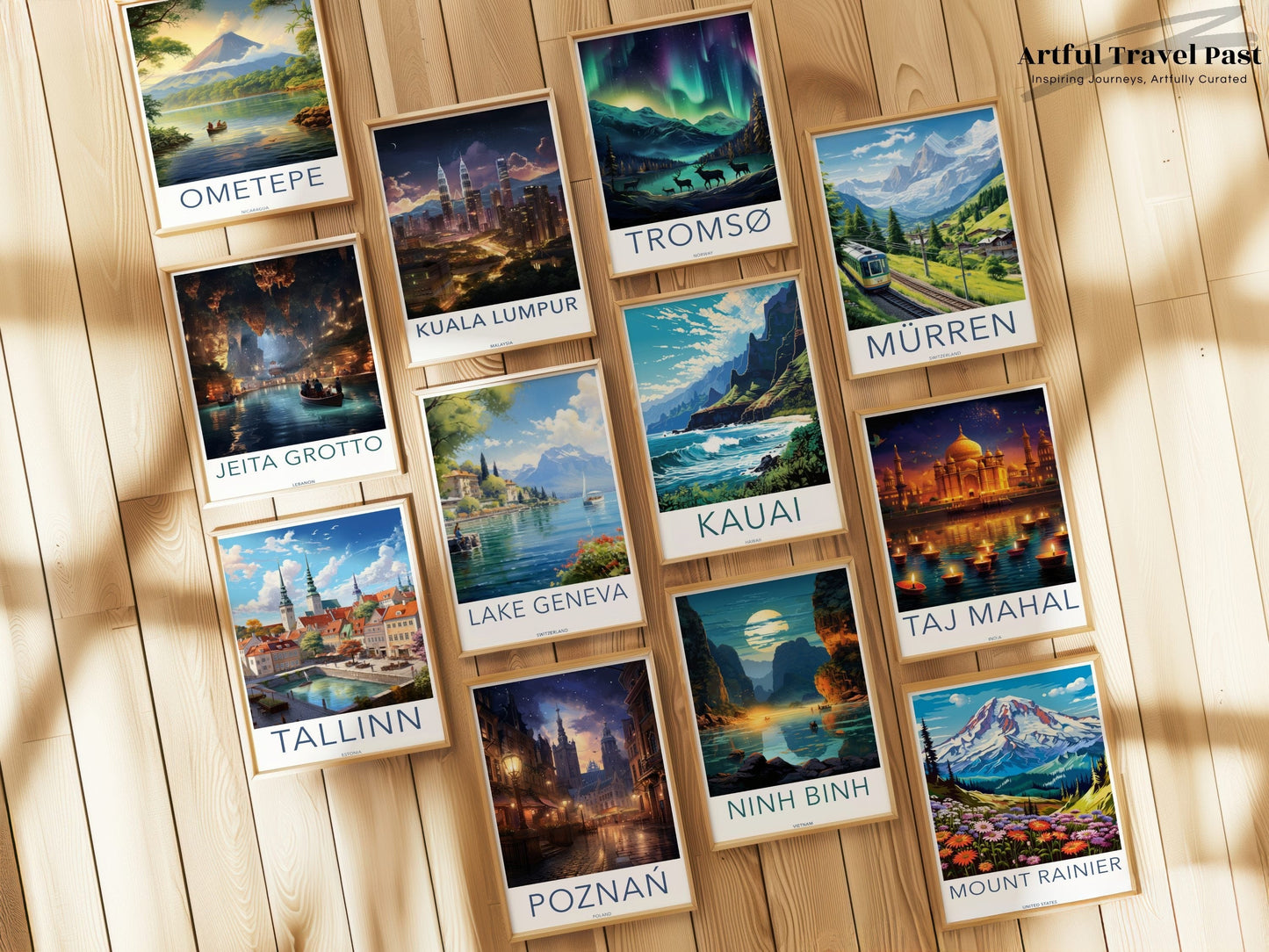 Skaftafell Poster | Aurora Borealis | Iceland Wall Art