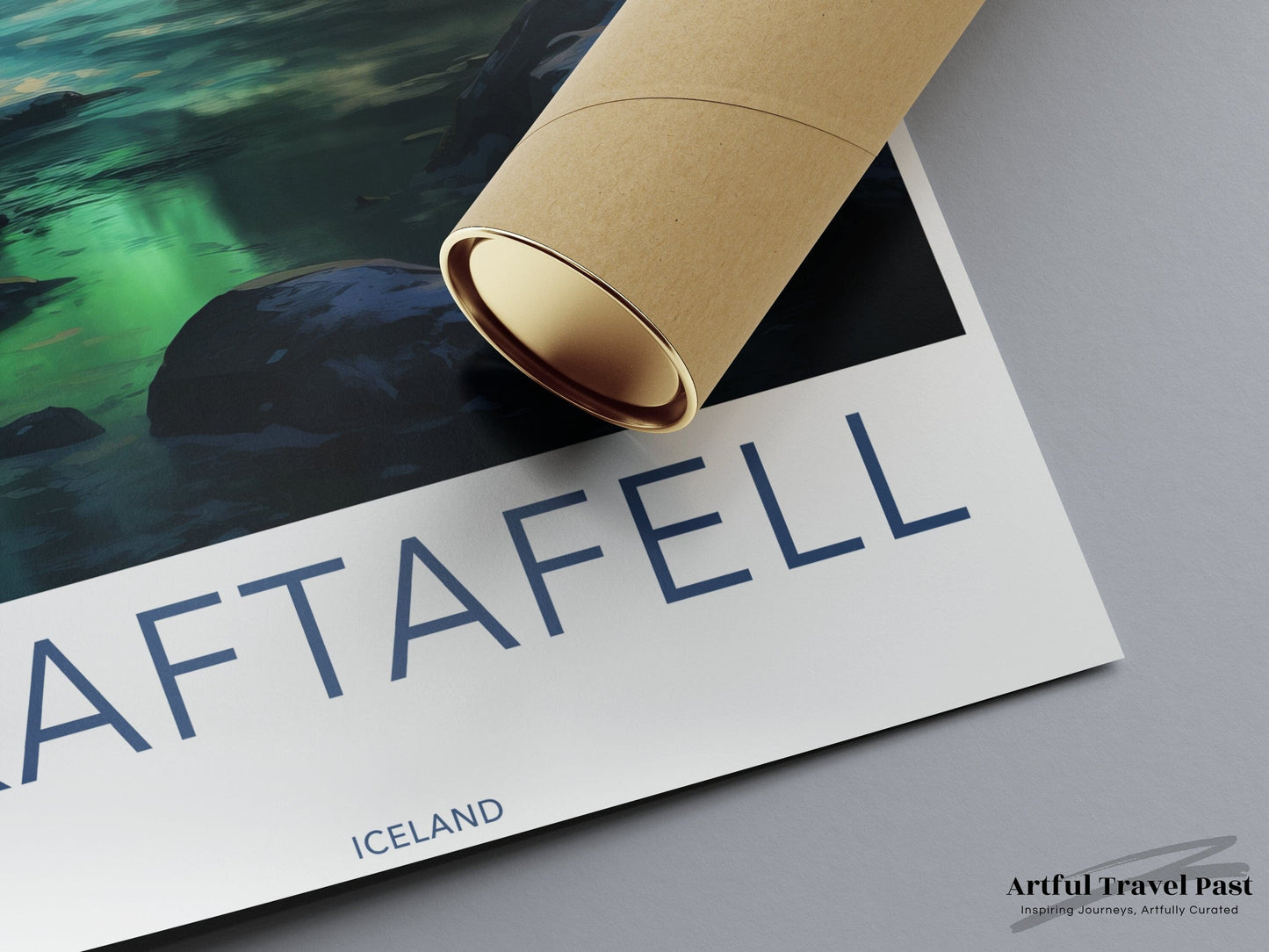 Skaftafell Poster | Aurora Borealis | Iceland Wall Art