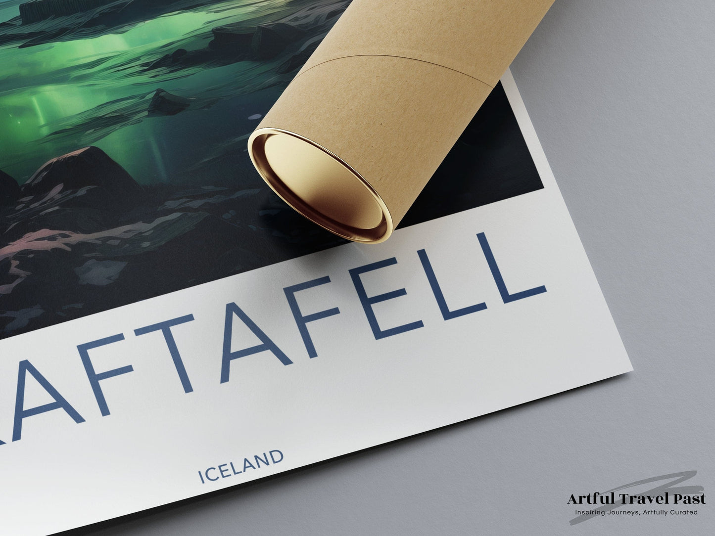 Skaftafell Poster | Iceland Wall Art | Northern Lights Art