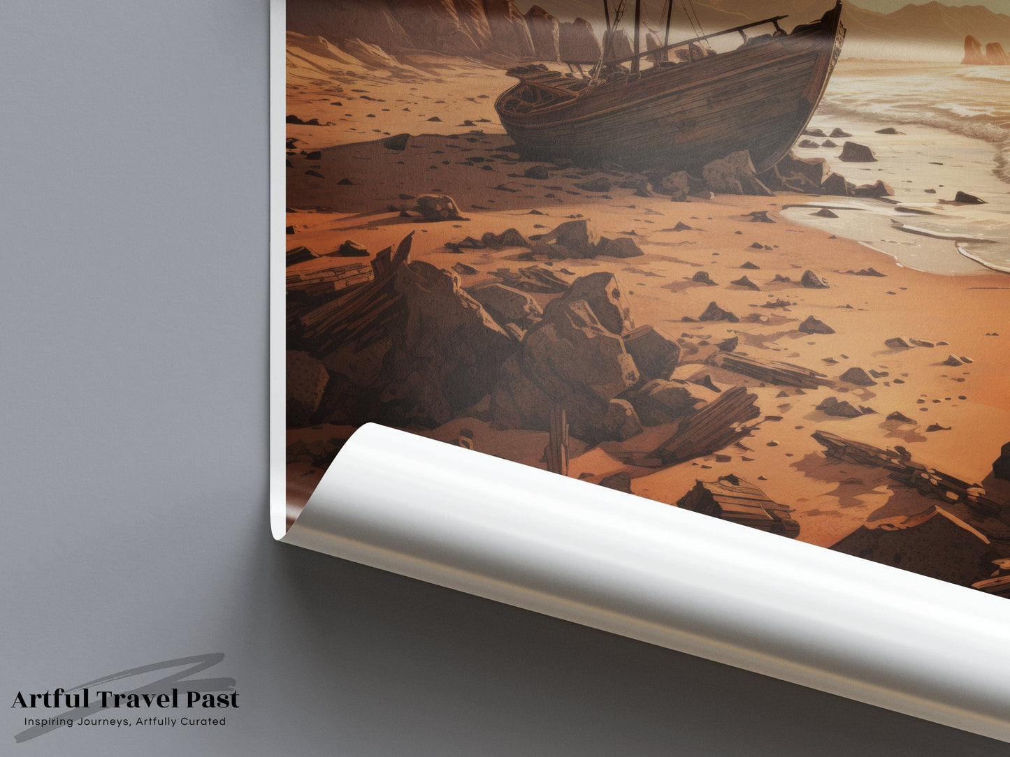 Skeleton Coast Poster - Namibia Wall Art