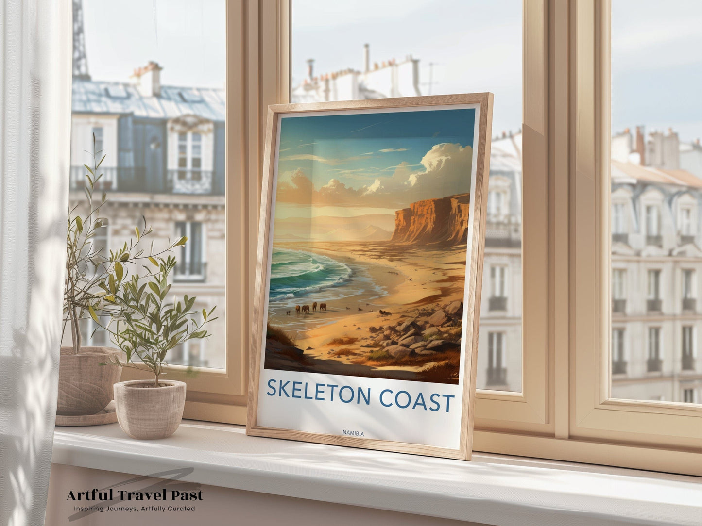 Skeleton Coast Poster | Namibia Wall Art | Africa Decor