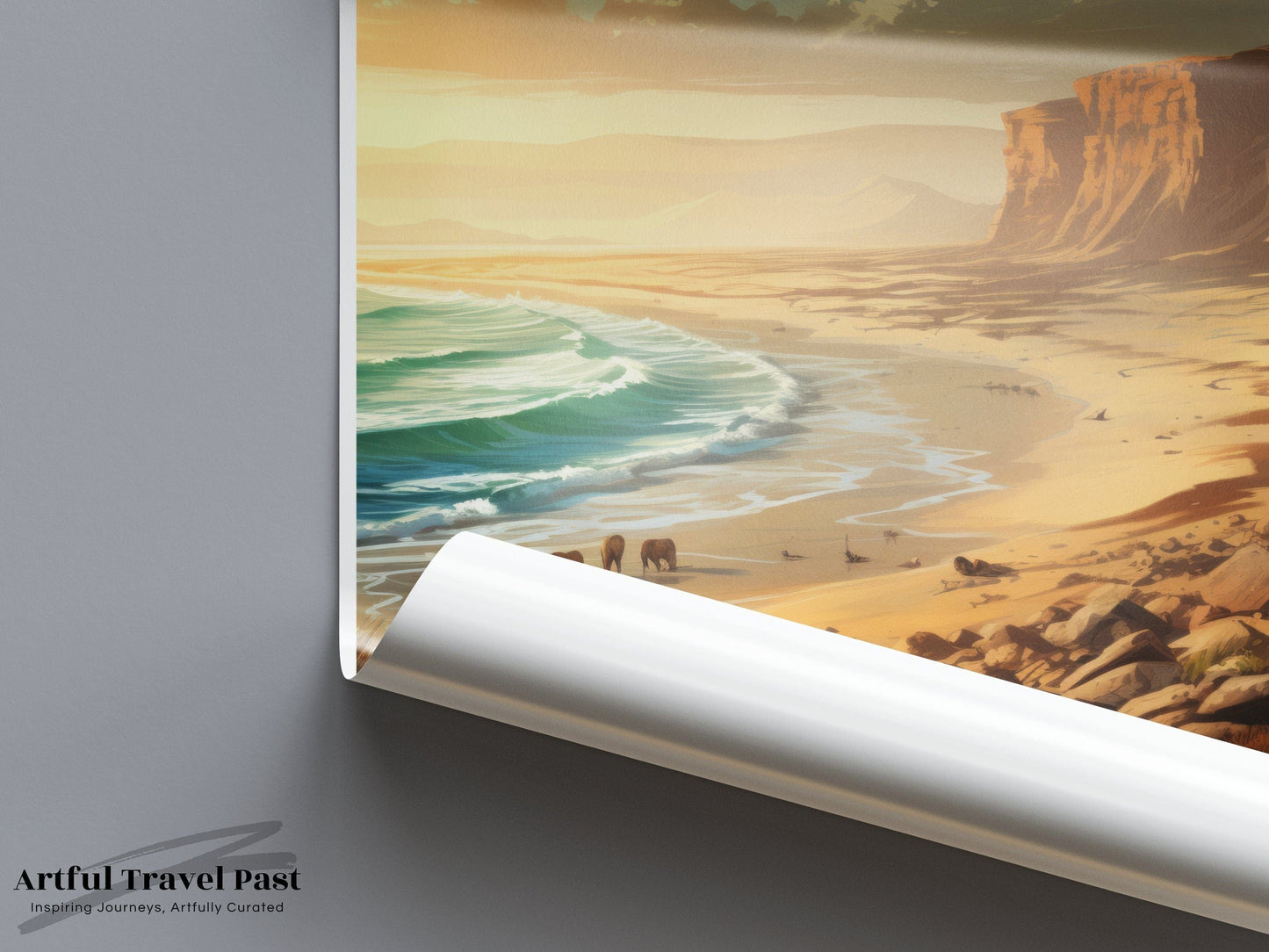 Skeleton Coast Poster | Namibia Wall Art | Africa Decor