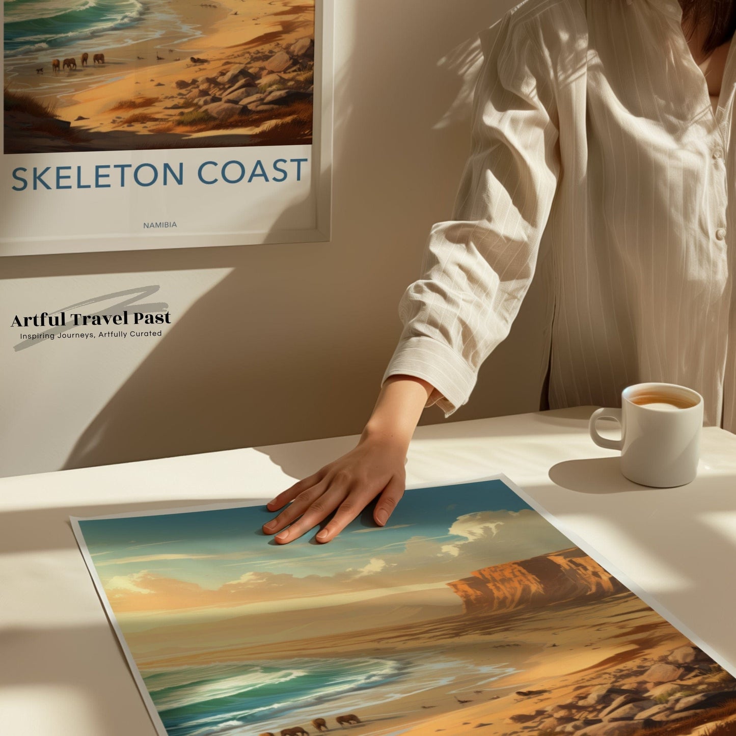 Skeleton Coast Poster | Namibia Wall Art | Africa Decor