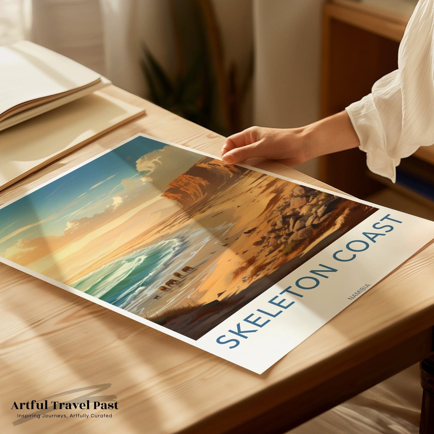 Skeleton Coast Poster | Namibia Wall Art | Africa Decor