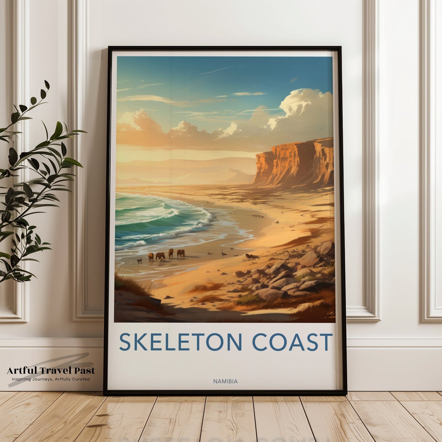 Skeleton Coast Poster | Namibia Wall Art | Africa Decor