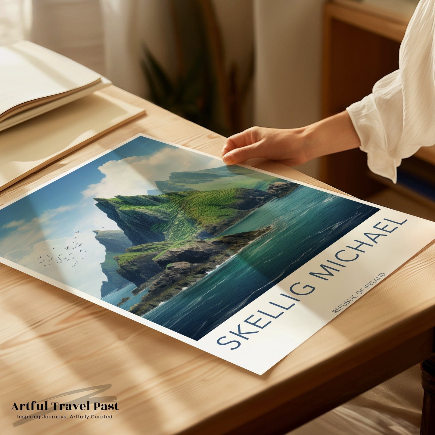 Skellig Islands Poster | Ireland Wall Art | Europe Decor