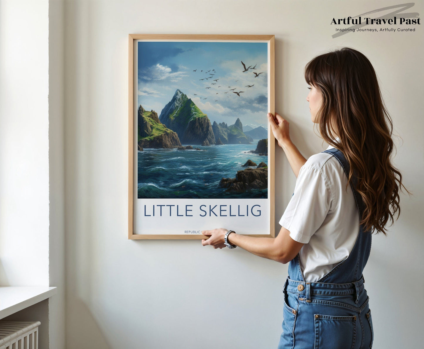 Skellig Islands Poster | Ireland Wall Art | Europe Decor