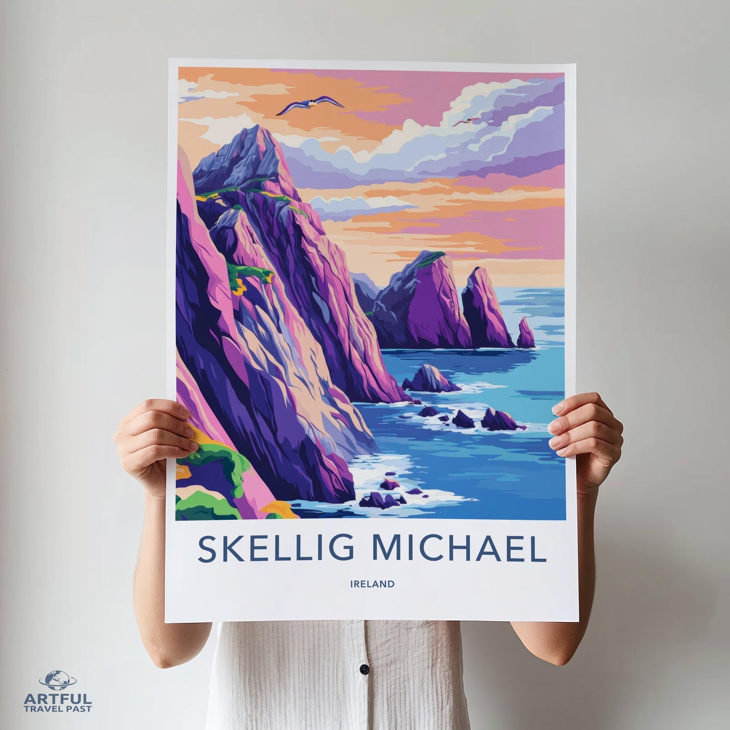Skellig Michael Poster - Ireland Wall Art