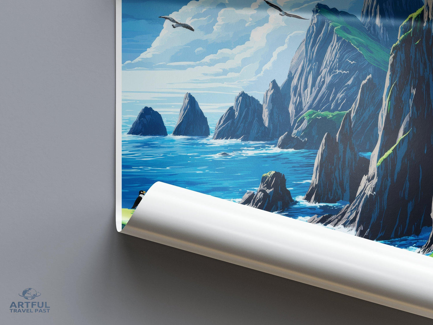 Skellig Michael Poster - Ireland Wall Art