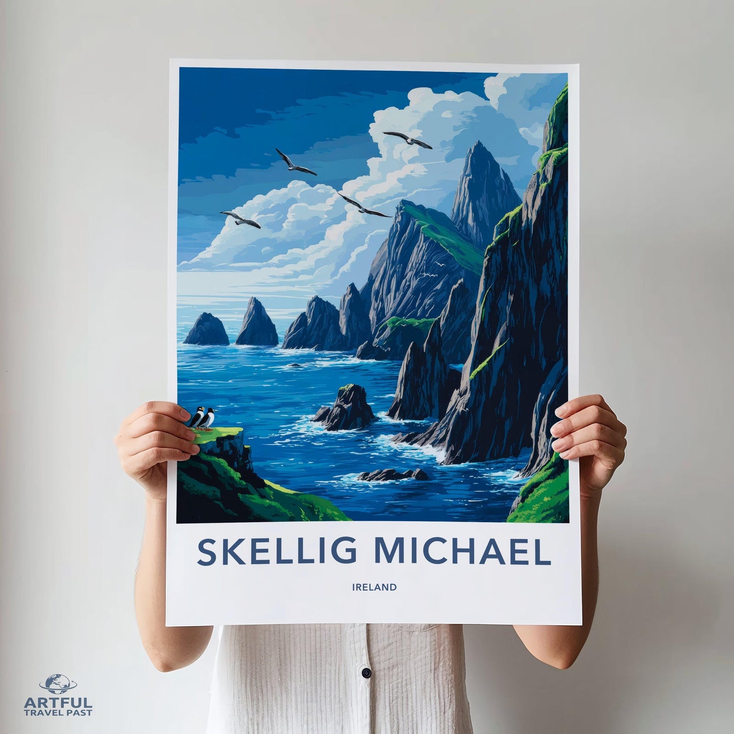 Skellig Michael Poster - Ireland Wall Art