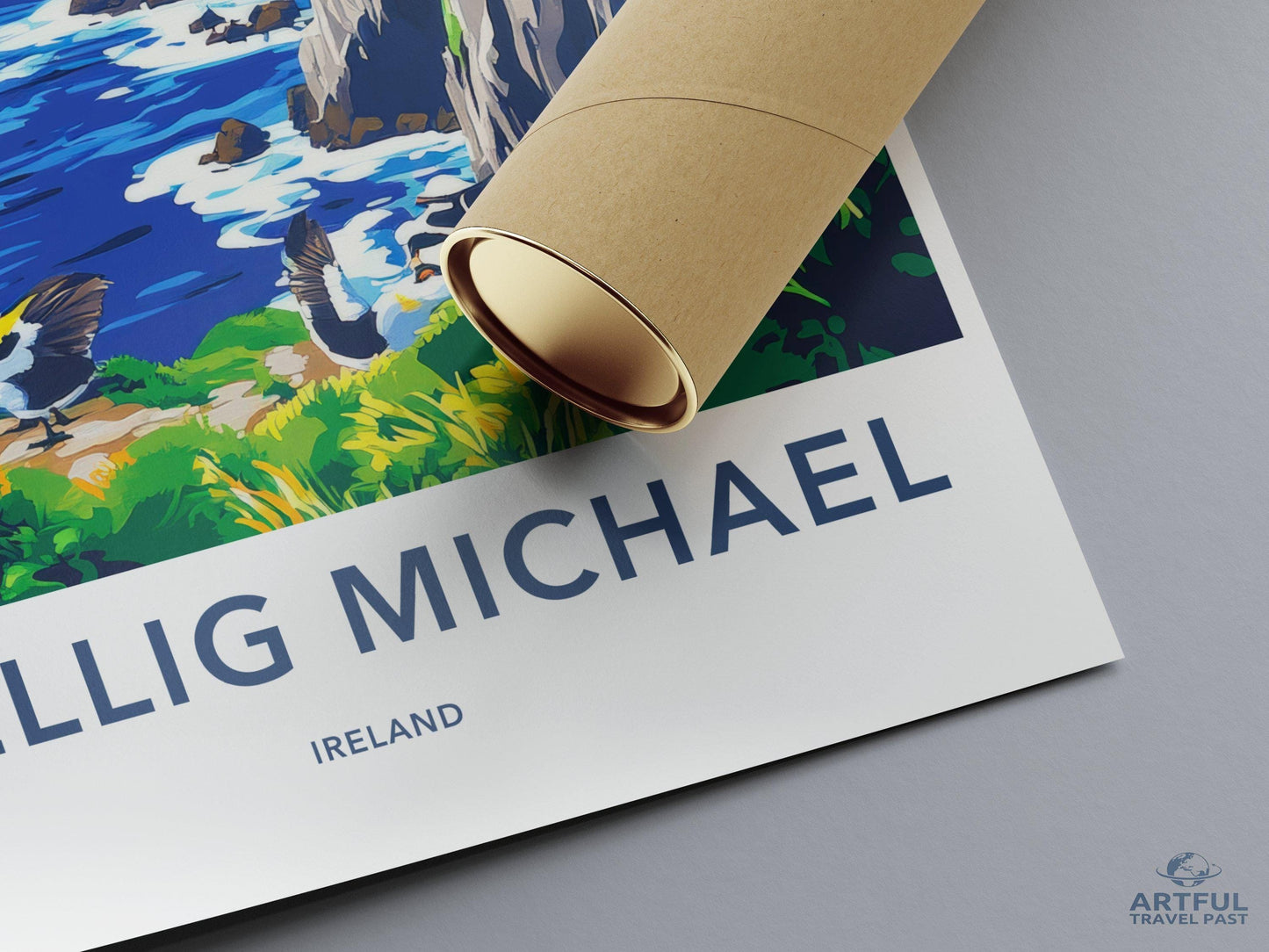 Skellig Michael Poster | Ireland Wall Art | Europe Decor