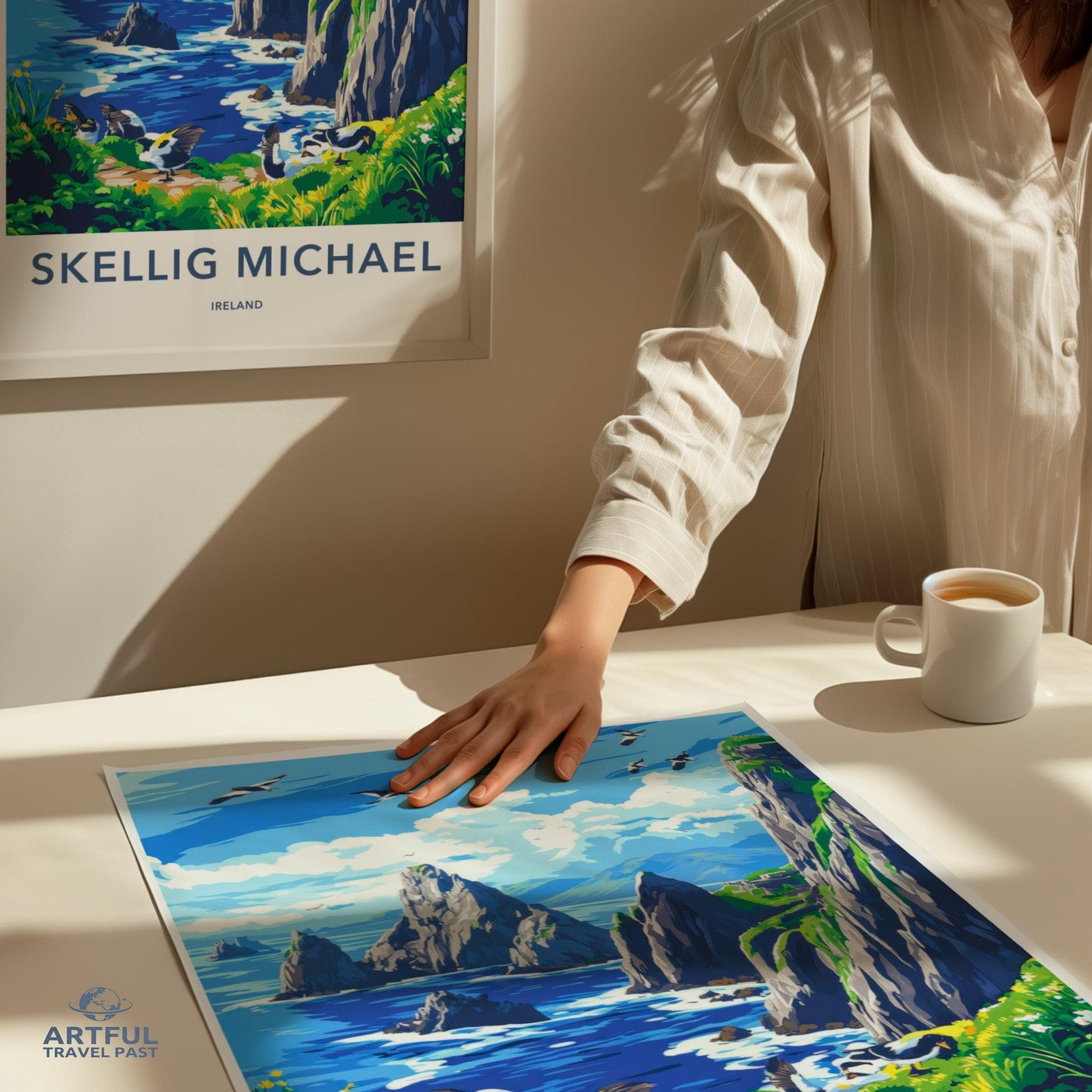 Skellig Michael Poster | Ireland Wall Art | Europe Decor