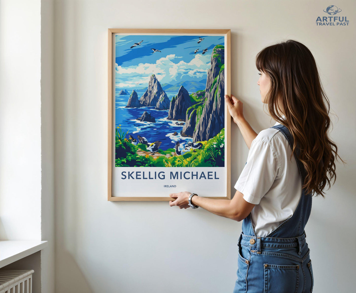 Skellig Michael Poster | Ireland Wall Art | Europe Decor