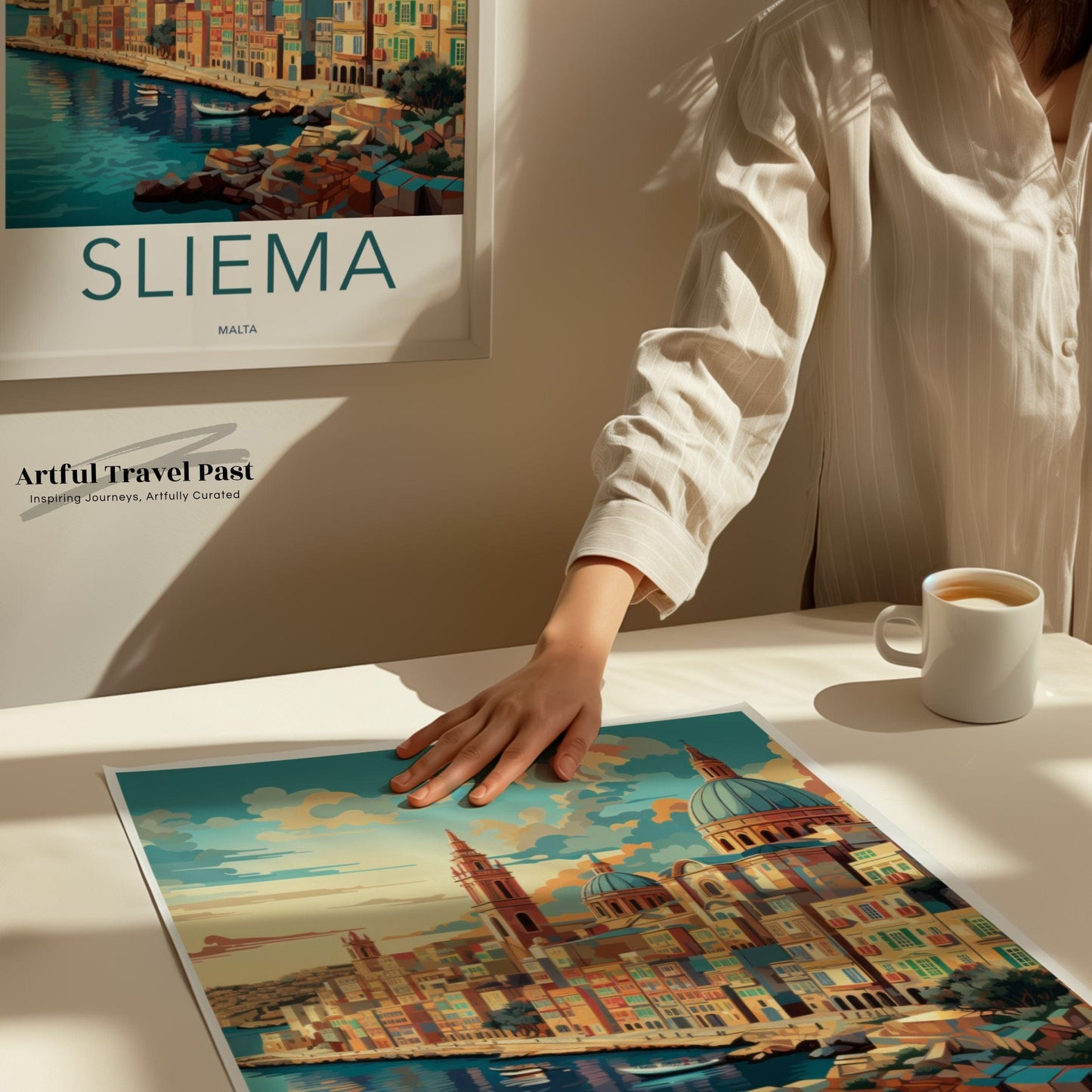 Sliema Malta Poster | Malta Wall Art | Europe Decor