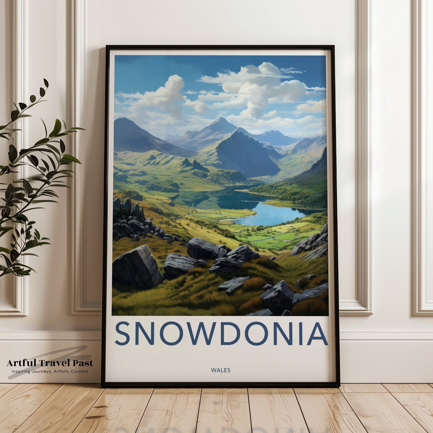Snowdonia Poster | Wales Wall Art | UK Decor