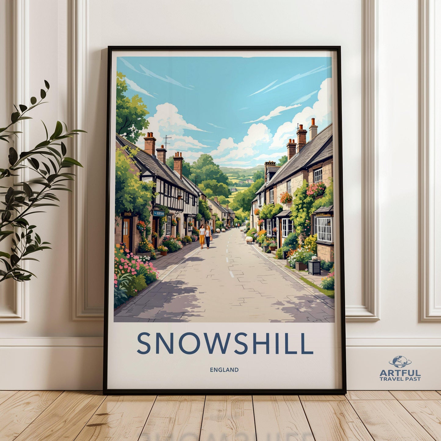 Snowshill Poster | England Wall Art | UK Decor