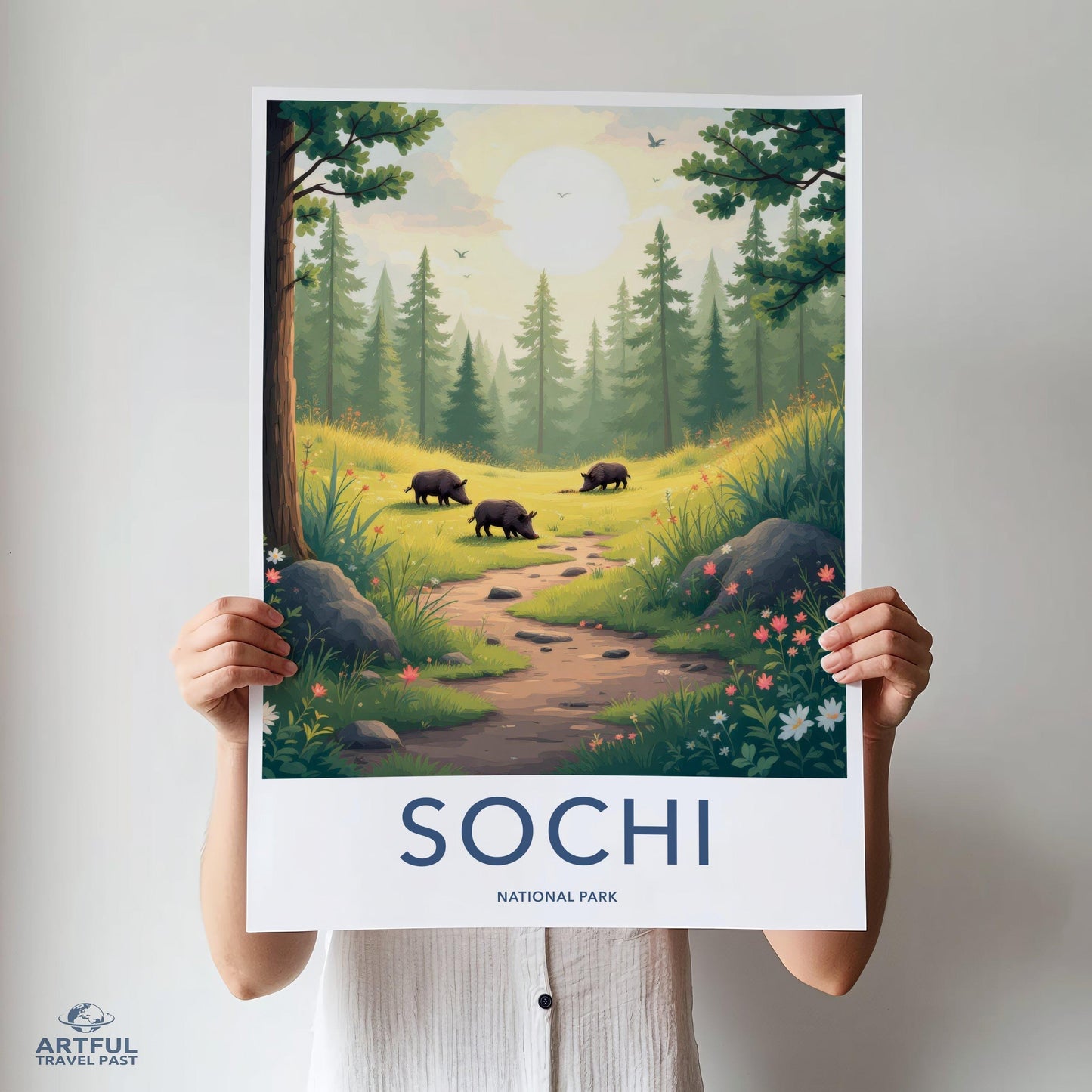 Sochi Russia National Park Poster