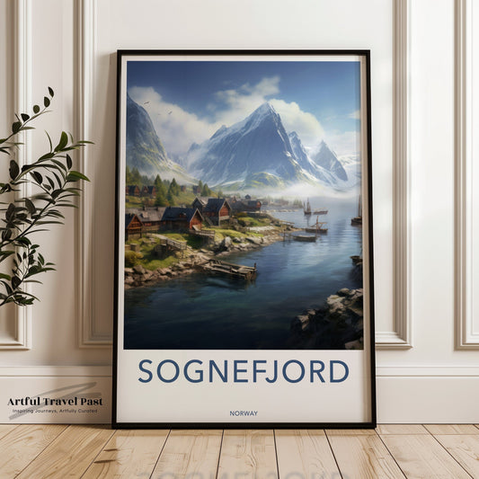 Sognefjord Poster - Norway Wall Art