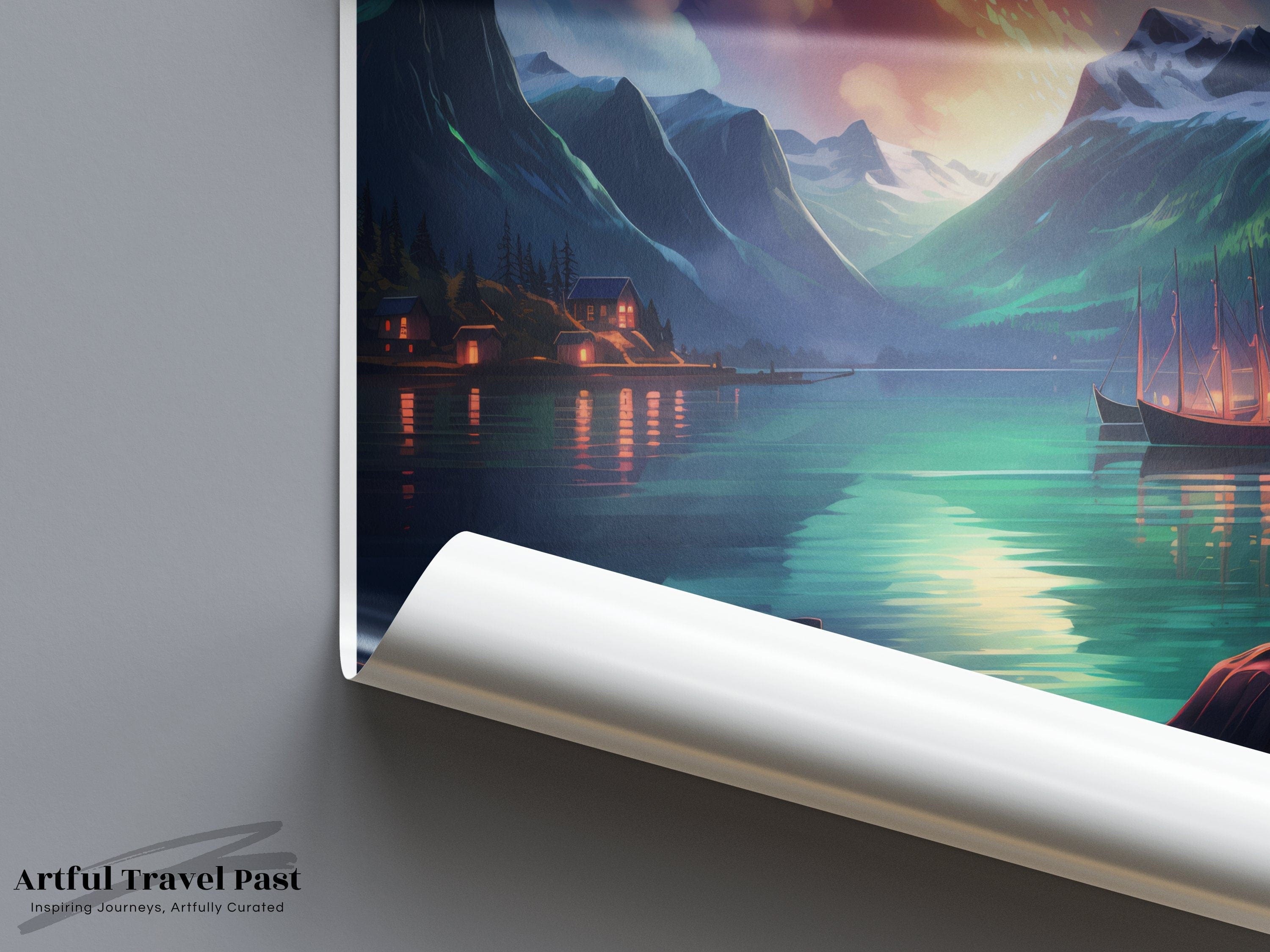 Sognefjord Poster - Norway Wall Art