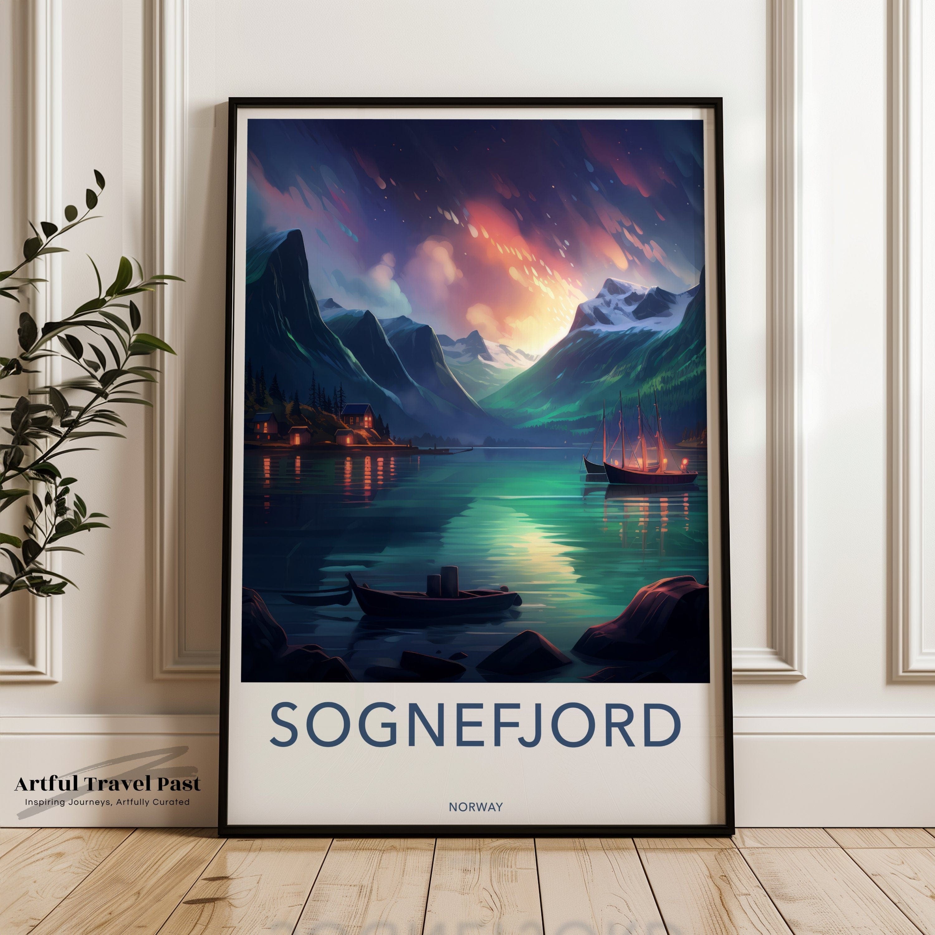 Sognefjord Poster - Norway Wall Art