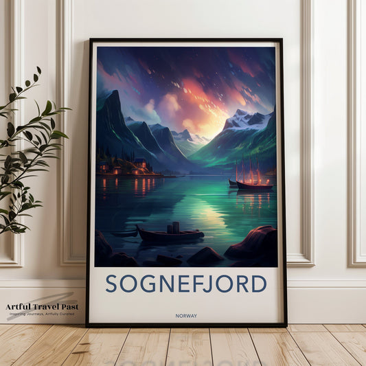 Sognefjord Poster - Norway Wall Art