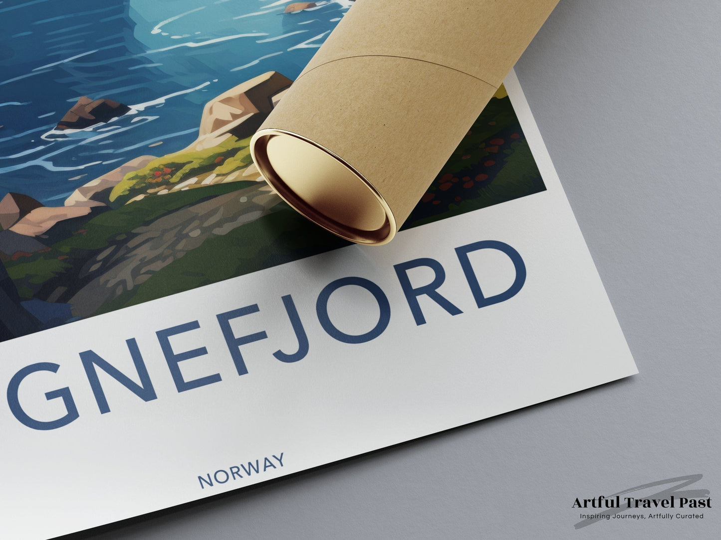 Sognefjord Poster | Norway Wall Art | Nordic Artwork