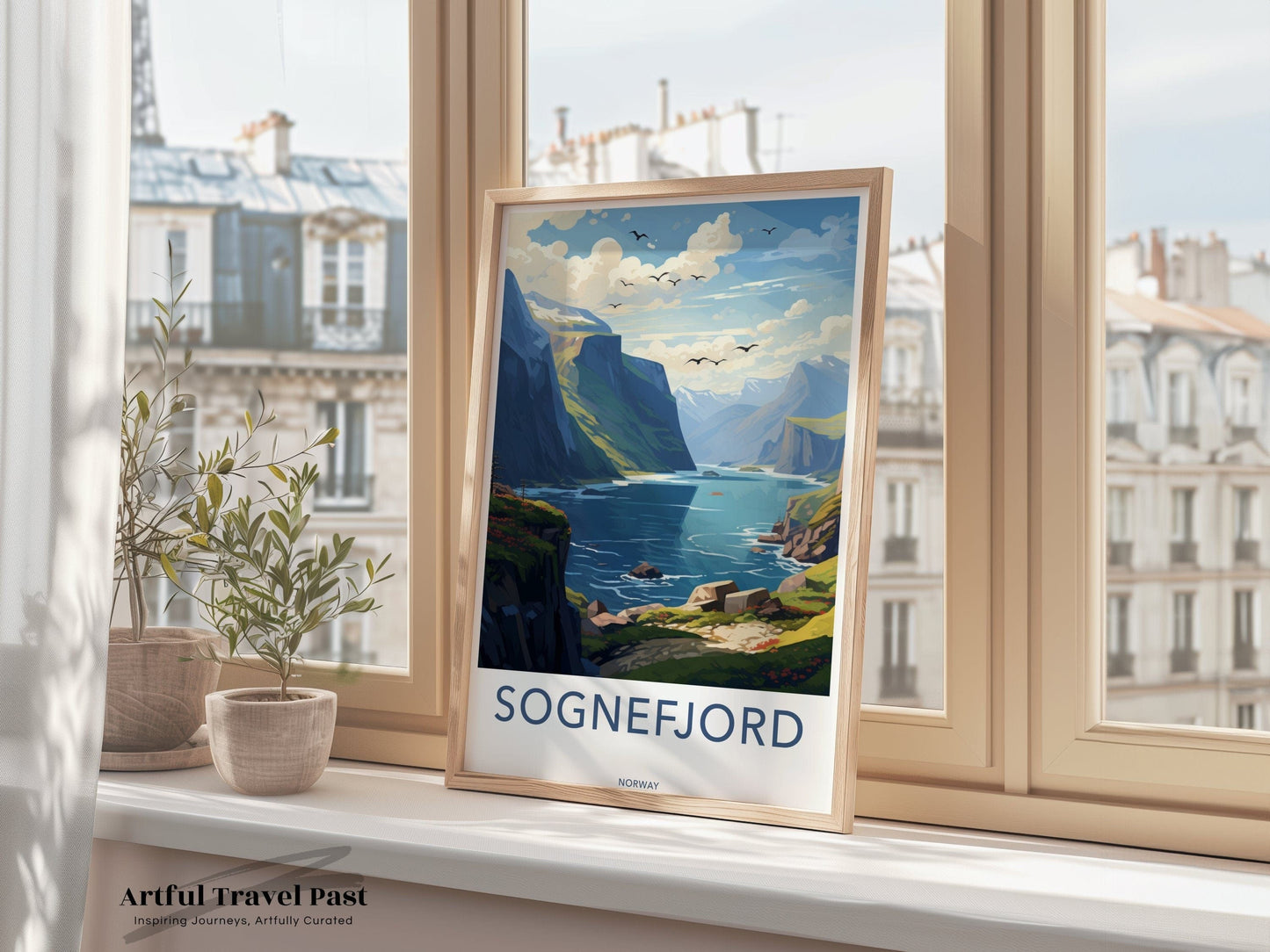 Sognefjord Poster | Norway Wall Art | Nordic Artwork