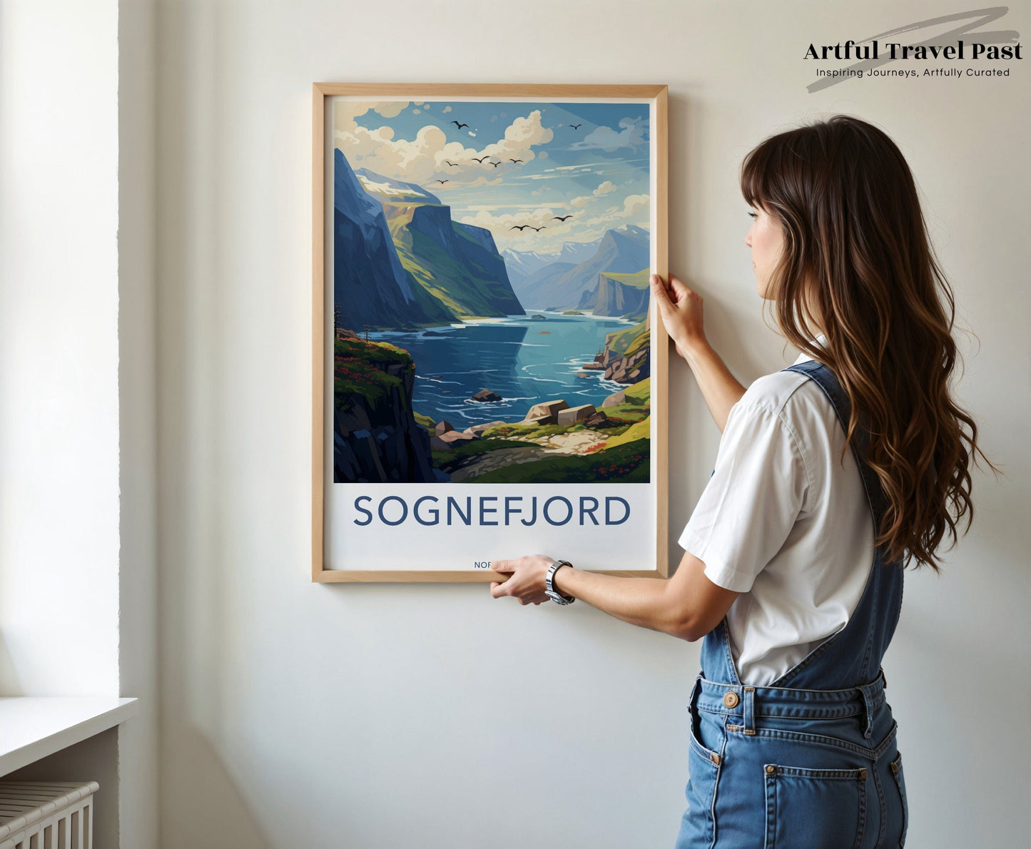 Sognefjord Poster | Norway Wall Art | Nordic Artwork