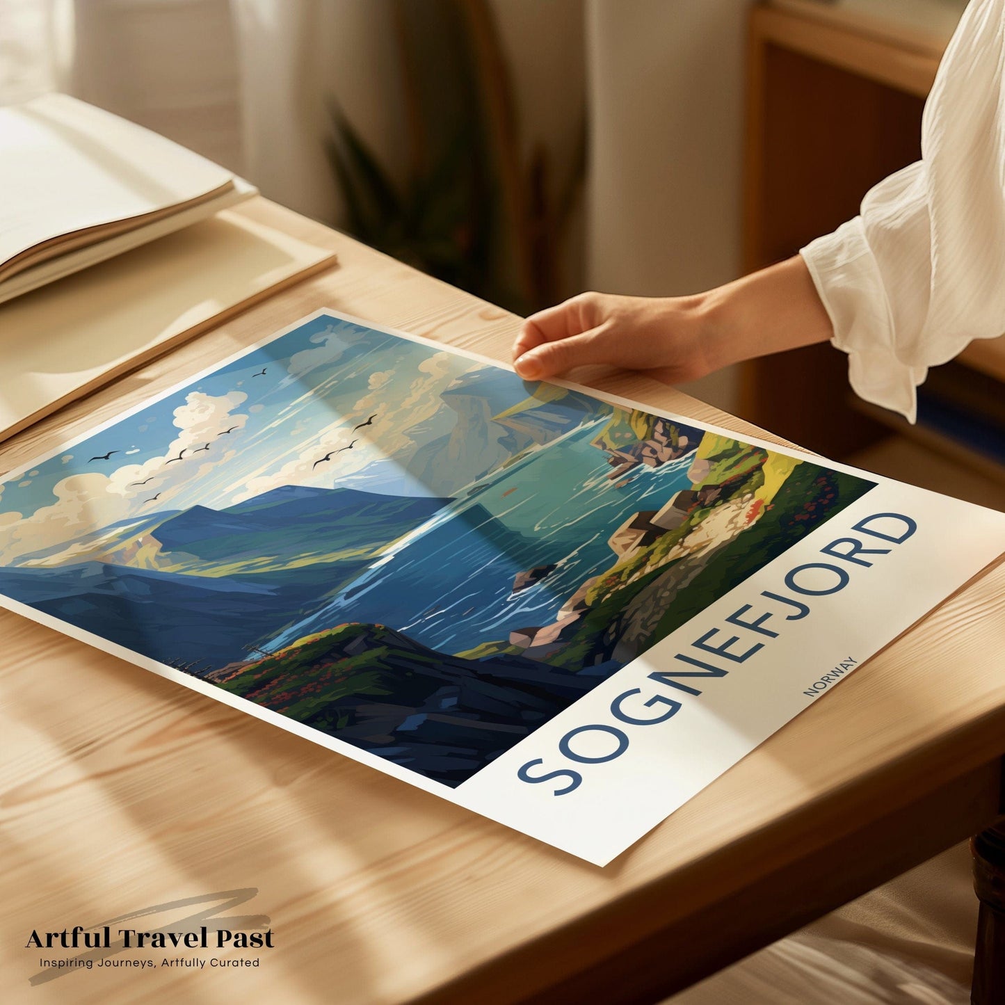 Sognefjord Poster | Norway Wall Art | Nordic Artwork