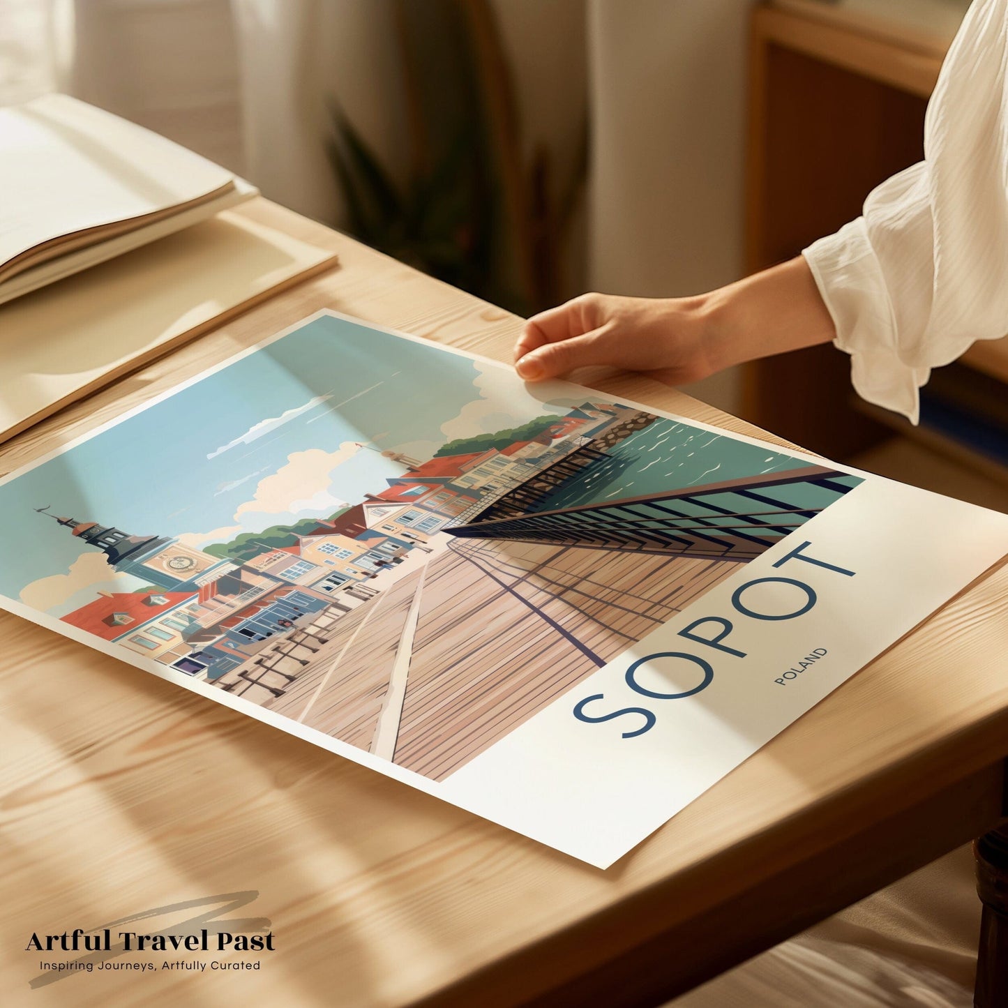 Sopot Poster | Poland Wall Art | Eastern Europe Decor