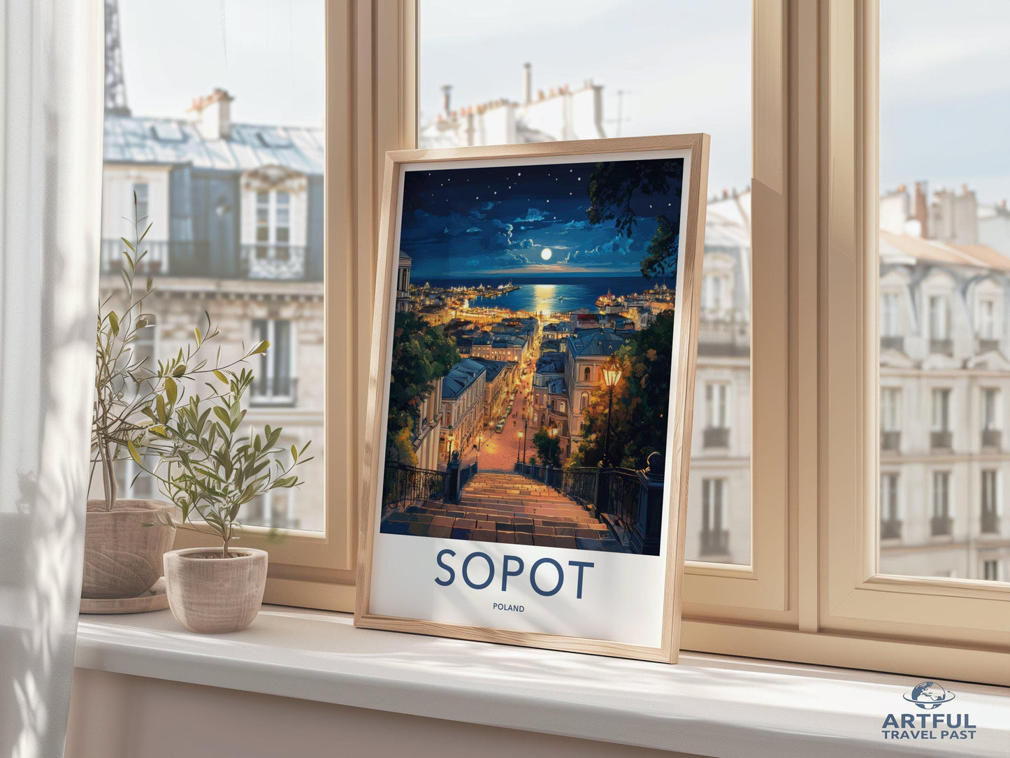 Sopot Poster | Poland Wall Art | Europe Decor