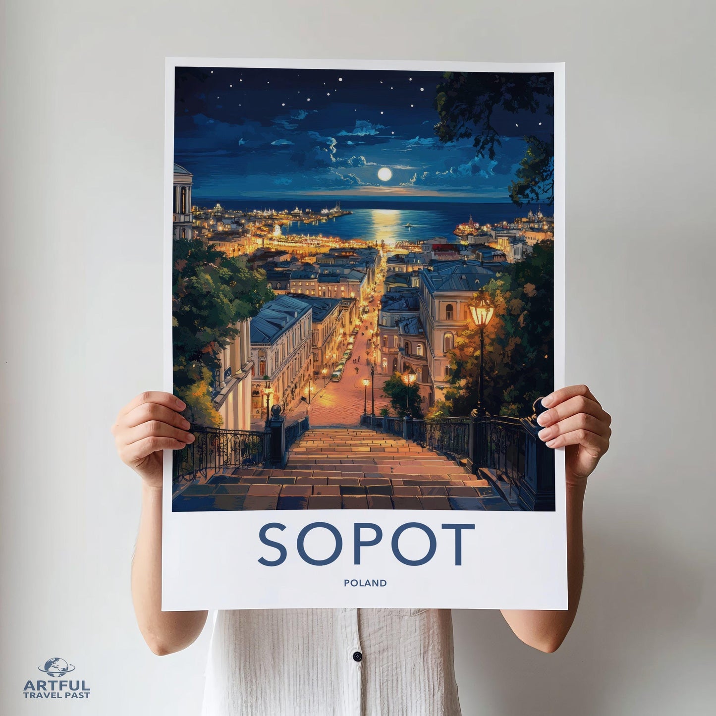 Sopot Poster | Poland Wall Art | Europe Decor